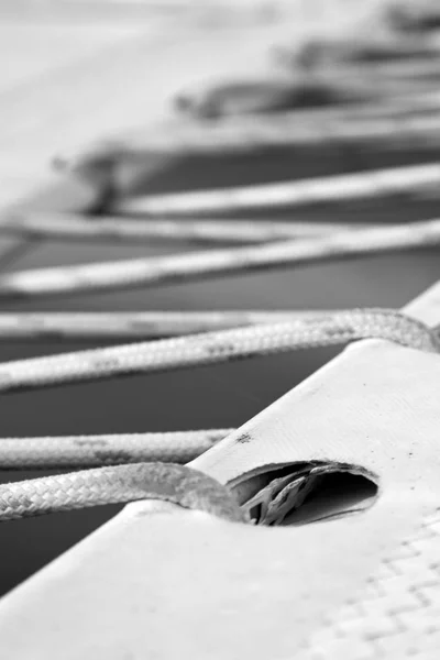 Tekstura Plastikowe Koc Liny Katamaran — Zdjęcie stockowe