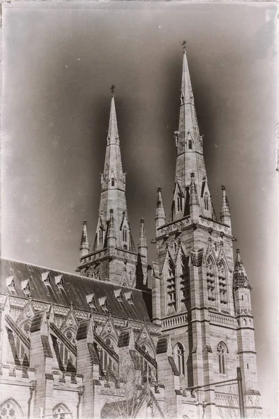 Сиднее Старинном Здании Собор Марии — стоковое фото