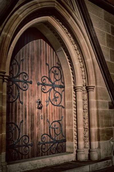 Australië Sydney Saint Mary Kerk Het Concept Van Ingang Van — Stockfoto