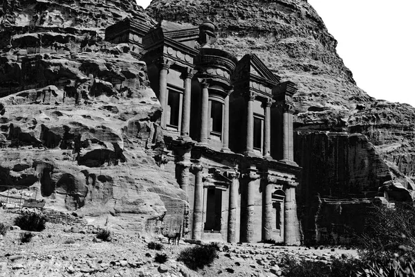 Antika Platsen Petra Jordanien Kloster — Stockfoto