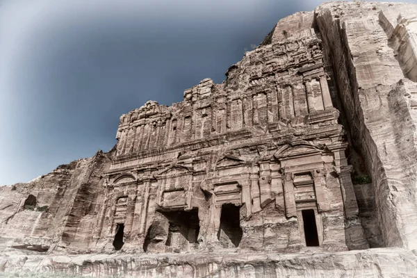 Antika Platsen Petra Jordanien Kloster — Stockfoto