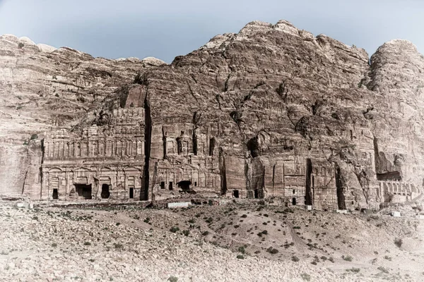 Sitio Antiguo Petra Monasterio Jordania — Foto de Stock