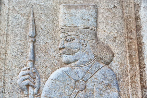 Iran Bas Relief Antique Warrior — Stock Photo, Image