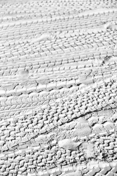 Пустыне Пляж Трек Автомобиля Грузовика Песке Абстрактный Фон — стоковое фото