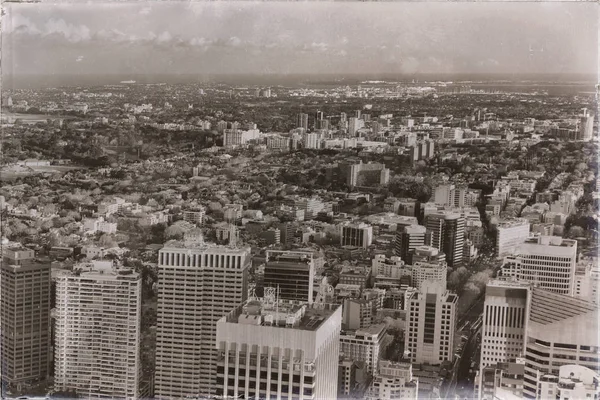 Letecký Pohled Mrakodrapů Sydney Austrálie — Stock fotografie