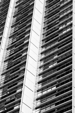  boş gökyüzünde gökdelen ile modern