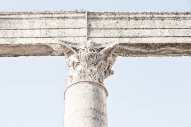 : jerash, jordan antik sütun ve Arkeolojik Sit klasik miras turist için