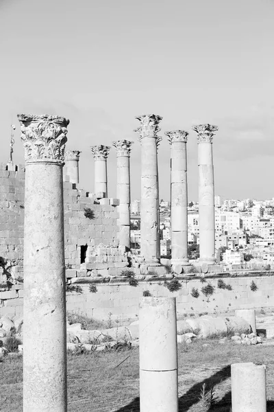 Jerash Jordan Sítio Arqueológico Antigo Património Clássico Turista — Fotografia de Stock