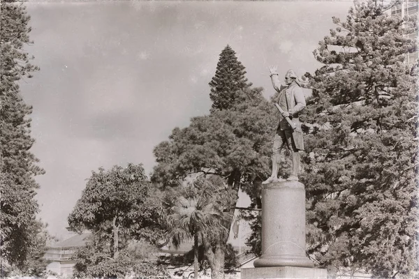 Austria Sydney Antigua Estatua Del Capitán Cocinero Hyde Park — Foto de Stock