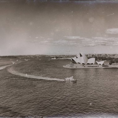 Avustralya'da sydney opera evi koyun ve CIT manzarası