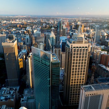 Sydney, Avustralya gökdelenlerin havadan görünümü