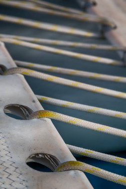 plastik battaniye ve ip bir katamaran, Avustralya soyut doku