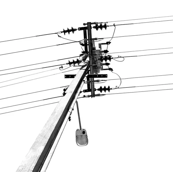Australia Concepto Línea Eléctrica Con Poste Eléctrico Cielo Despejado —  Fotos de Stock