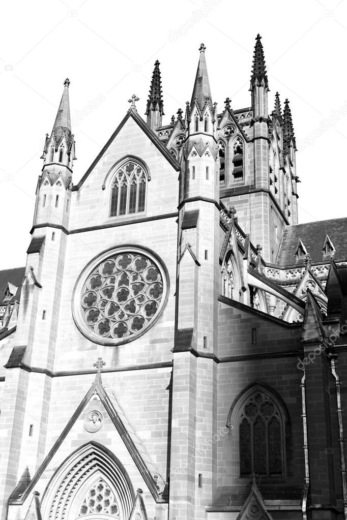 in  austalia  sydney the  antique  building cathedral st mary church