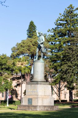 austalia içinde sydney Kaptan antika heykeli yemek hyde park