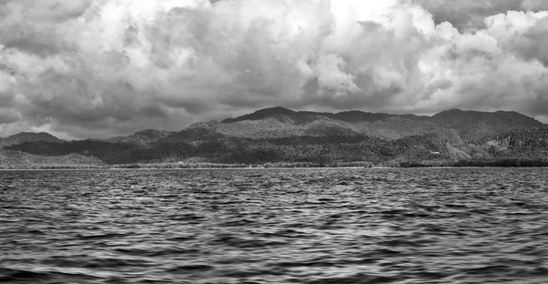 Piękny Panoramiczny Wybrzeża Morza Snake Island Pobliżu Nido Palawan Filipiny — Zdjęcie stockowe