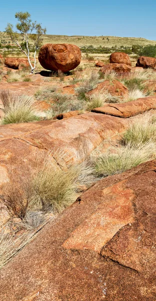 Australien Die Felsen Aus Teufelsmarmor Nördlichen Territorium — Stockfoto