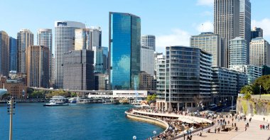 Avustralya'da sydney defne gökdelen ve ev görünümü