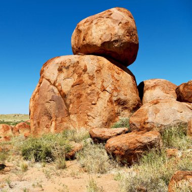 Avustralya'da şeytan s rocks northern Territory'deki mermer