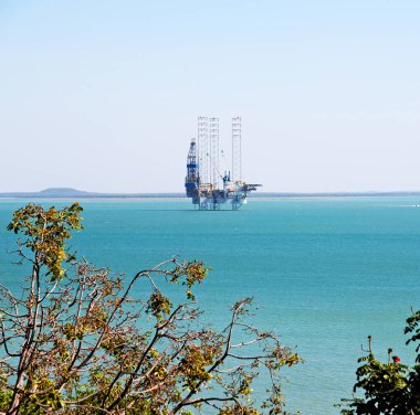 Avustralya sanayi bir off shore ile kavramı platformu açık okyanusta