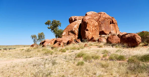 Australië Marmer Rotsen Van Duivel Het Noordelijk Territorium — Stockfoto