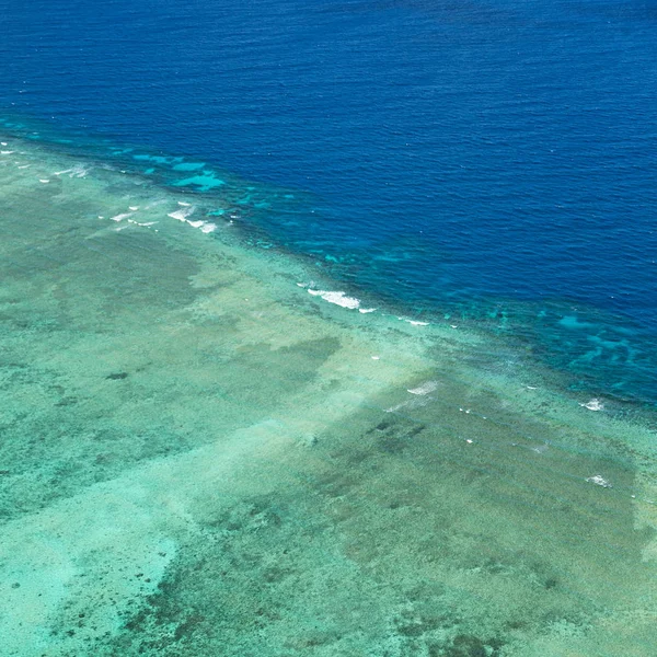 Grote Reef Uit Hoge Australië Natuurpark Concept Van Paradijs — Stockfoto