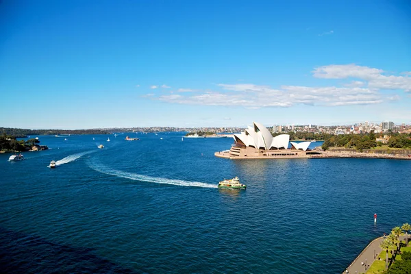 Australii Sydney Opera House Zatoki Panoramę Cit — Zdjęcie stockowe