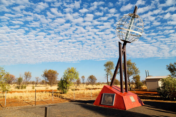 in  australia  the monument of the tropic of capricorn and clouds