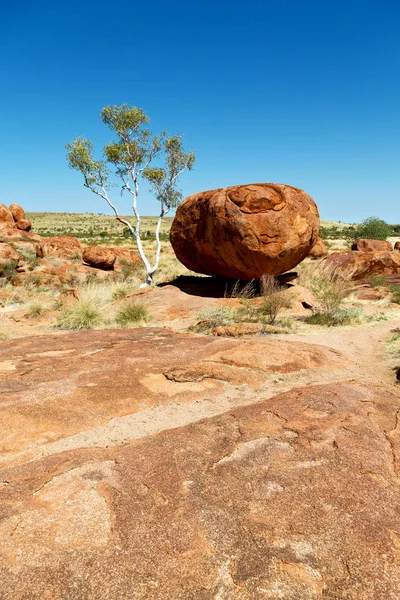 Australia Las Rocas Mármol Del Diablo Territorio Del Norte — Foto de Stock
