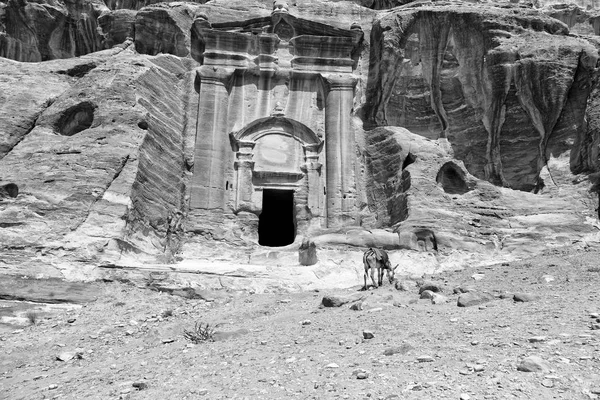 Grab Der Antiken Stätte Von Petra Jordanien Das Schöne Wunder — Stockfoto
