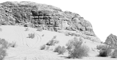 wadi rum çöl Ürdün kum ve dağ macera destinatio