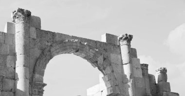 : Jerash jordan antik arkeolojik site bilgisiyle için klasik miras
