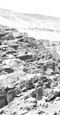 yüksek petra Ürdün worl güzel harikası antik sitesi