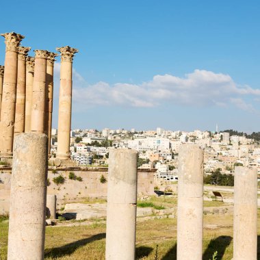 : Jerash jordan antik arkeolojik site turist için klasik miras