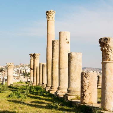 : Jerash jordan antik arkeolojik site turist için klasik miras