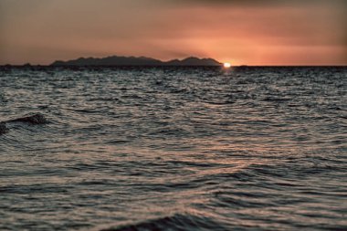 Avustralya'da Okyanusu günbatımı tarihlerde kavramı relax ve tatil