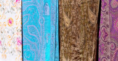 Pamuk geleneksel sembolik Arap eşarp arka plan soyut gibi doku