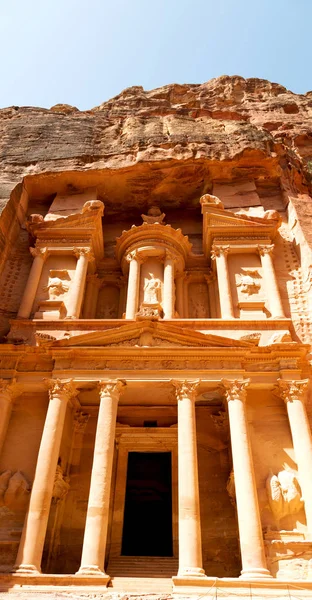 Antique Site Petra Jordan One Beautiful Wonder Worl Stock Image