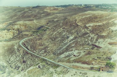 cennet dağ jordan antik kale manzarası