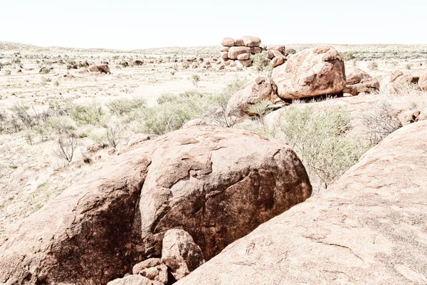 Australia Rocce Marmo Del Diavolo Nel Territorio Settentrionale — Foto Stock