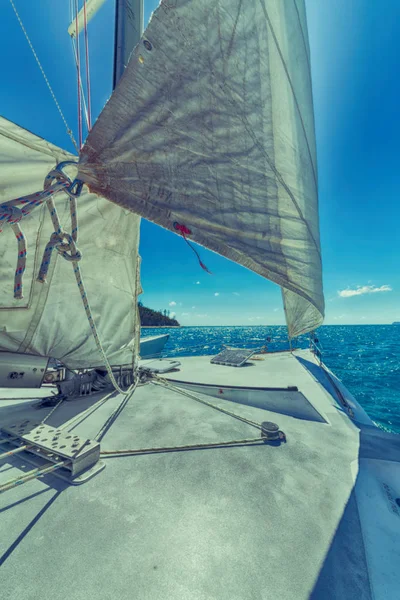 Австралии Концепция Навигации Скорости Ветра Парусным Спортом — стоковое фото