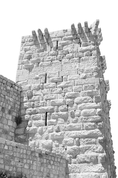 Jordanië Oude Kaste Van Ash Shubak Zijn Toren Hemel — Stockfoto