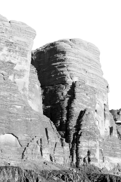 Wadi Rum Pustyni Jordanii Piasek Mountain Adventure Napę — Zdjęcie stockowe