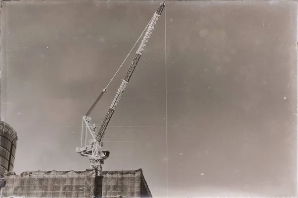 Australie Grue Dans Ciel Vide Concept Travail — Photo