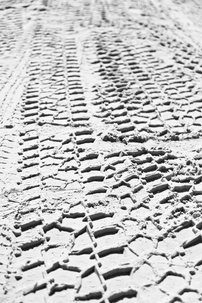 Пустыне Пляж Трек Автомобиля Грузовика Песке Абстрактный Фон — стоковое фото