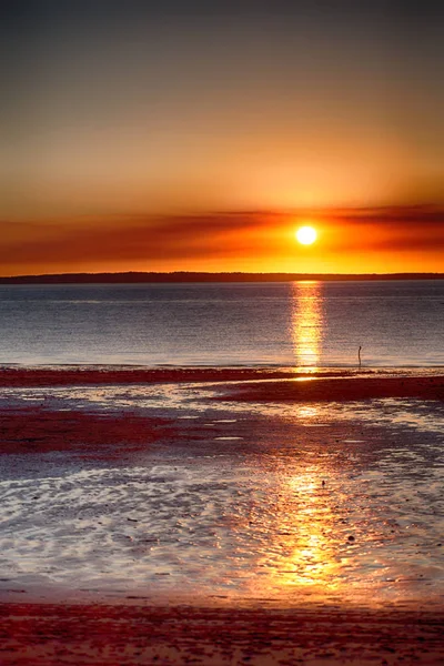 Il tramonto nell'oceano concetto di relax — Foto Stock