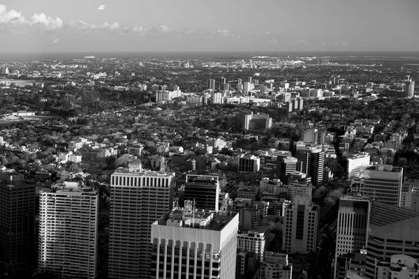 AUSTRALIA, SYDNEY-CIRCA AUGUST 2017 - the view from the window of — стоковое фото