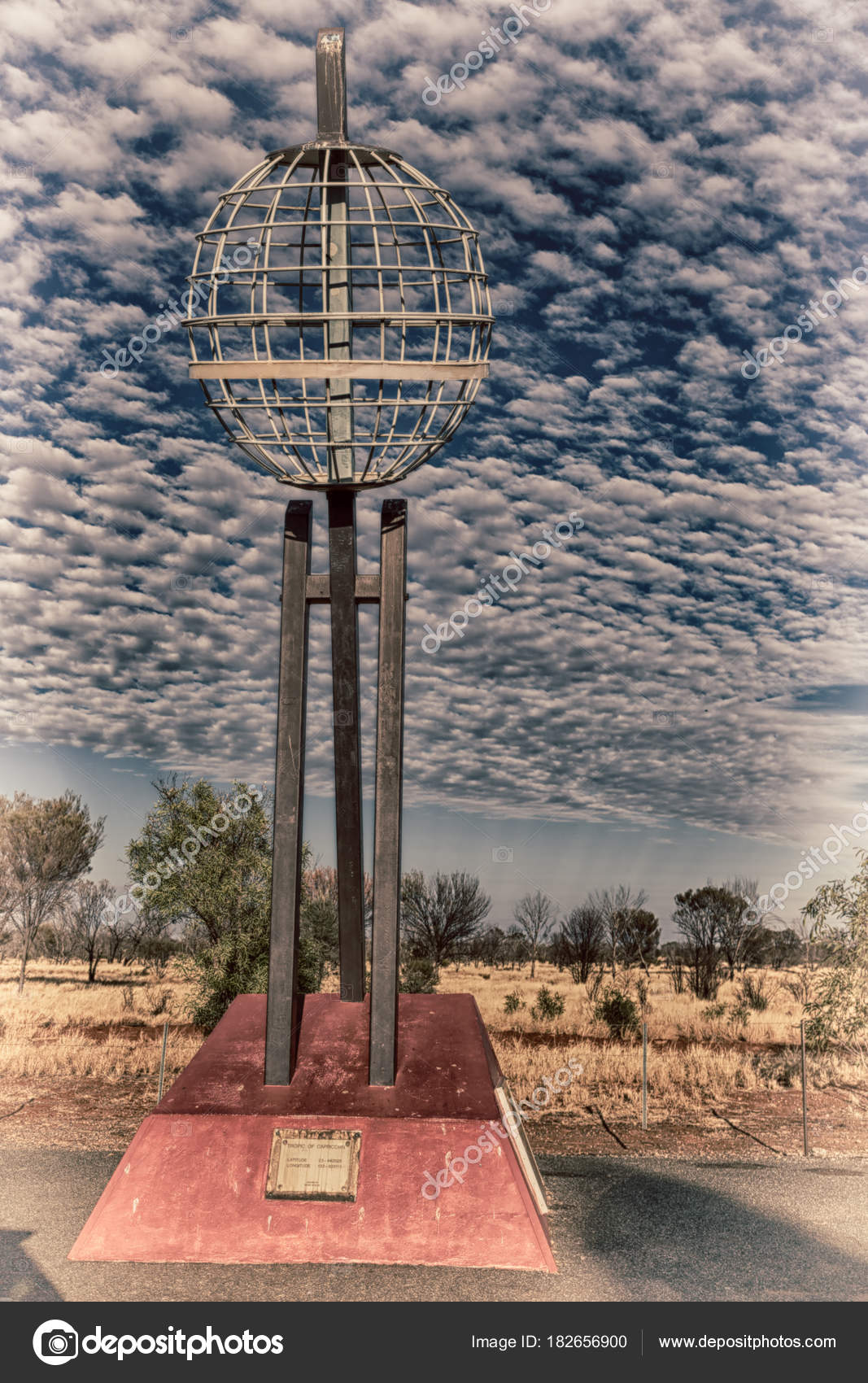 Australia Monument Tropic Capricorn Clouds Stock Photo Image By C Lkpro 182656900