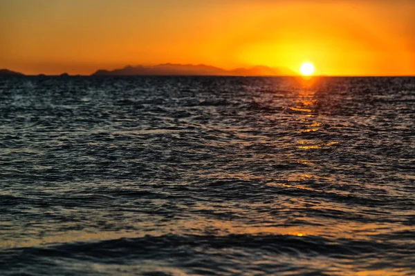 Austrália Pôr Sol Oceano Como Conceito Relaxar Férias — Fotografia de Stock