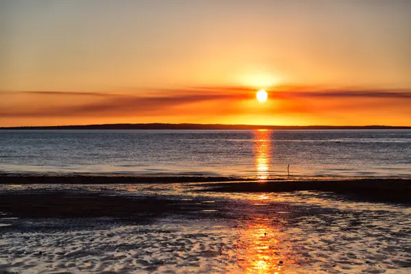 Belo Pôr Sol Acima Oceano Austrália — Fotografia de Stock